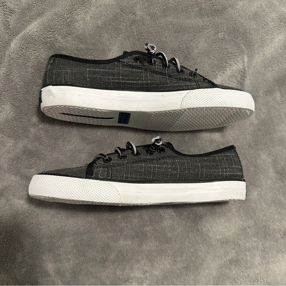 Sperry Grey Top Sider Shoes With Memory Foam Size 1.5M US Kids EU 35 - Picture 6 of 8